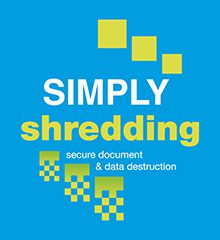Simply Shredding_on_blue Woodland Trust Logo