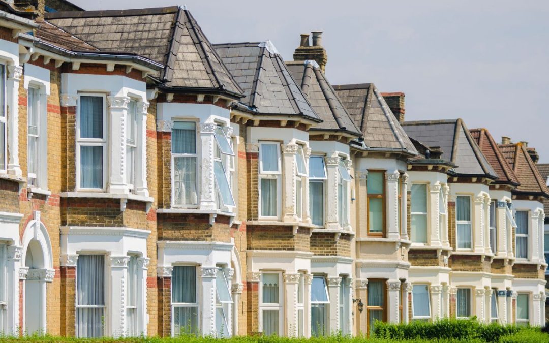 A typical row of terraced victoria properties which Britannia Alan Cook Removals regularly move clients to and from