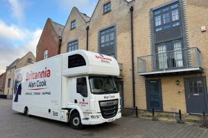 Britannia Alan Cook Truck park at the residential house in Norwich