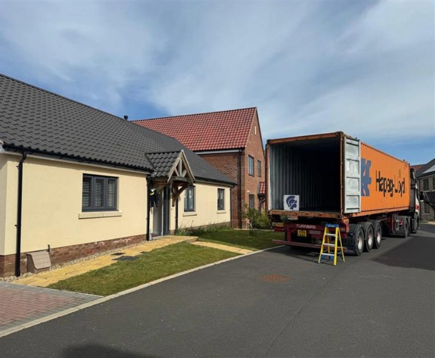 Shipping container house removal delivery Shipping container house removal delivery in Australia.